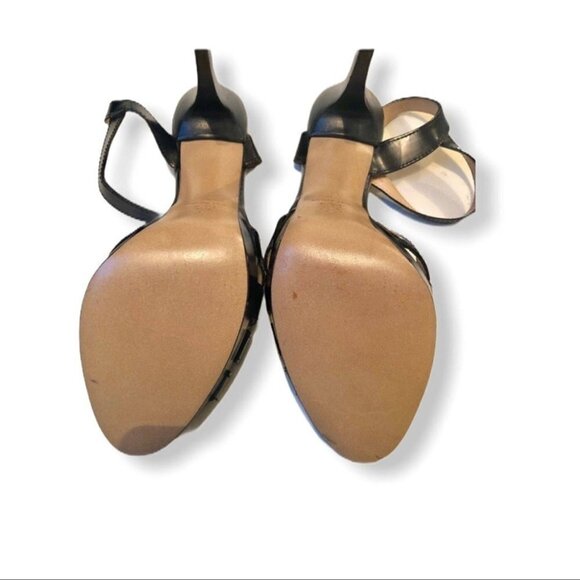 Gaston Lucioli black leather Heels SZ9 - Picture 3 of 3